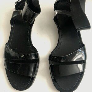 See By Chloe black jelly sandals